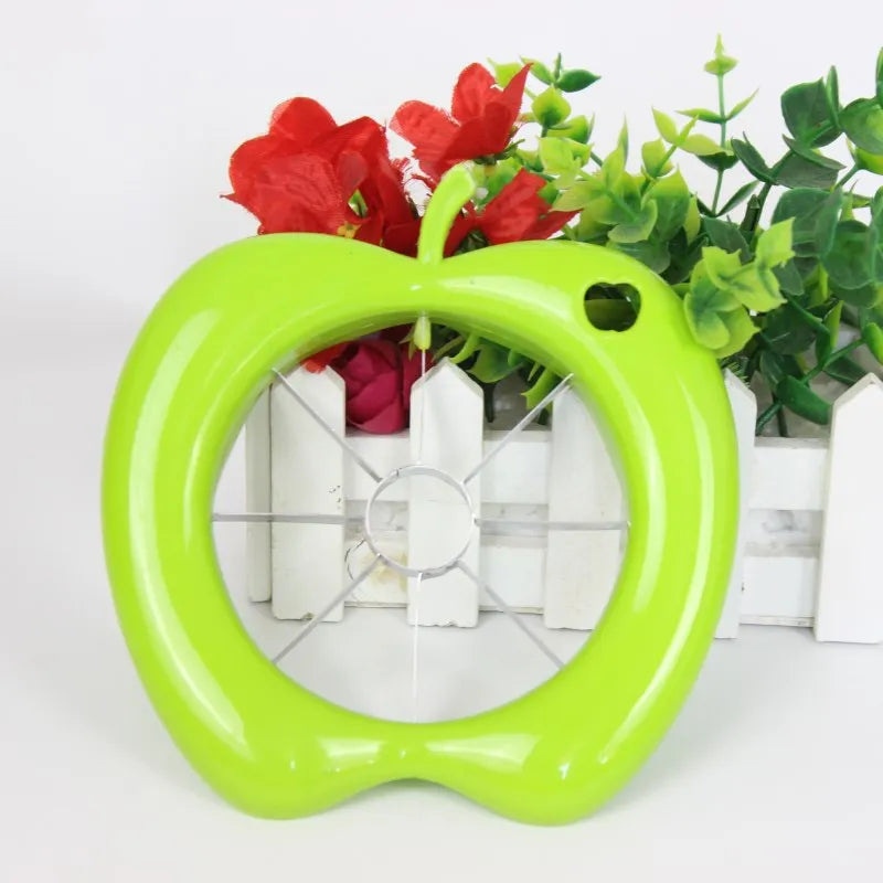Stainless Steel Assist Apple Slicer Cutter Pear Fruit Divider Tool Apple Corer Divider Comfort Handle for Kitchen Fruit Peeler