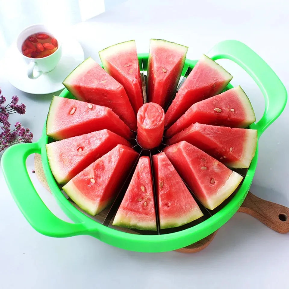 Manual Watermelon Slicers Cutter Stainless Steel Creative Labor-Saving Fruit Slicing Tool Large Fruit Dividers Kitchen Gadgets
