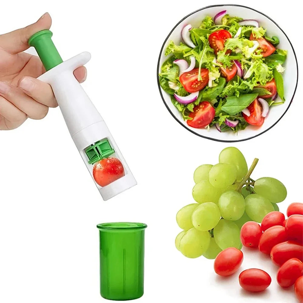 Tomato Slicer Cutter Grape Tools Cherry Fruit Salad Splitter Artifact for Toddlers Small Kitchen Accessories Cut Gadget for Baby
