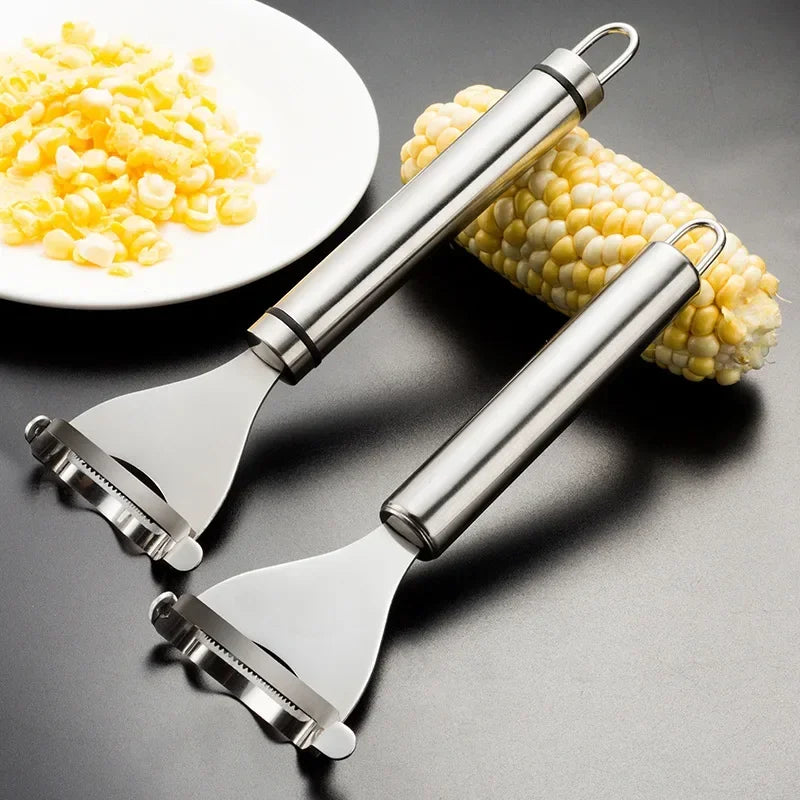 Stainless Steel Corn Stripper Manual Corncob Shaver Planer Thresher Strippers Melon Fruit Pelling Cutter Kitchen Accessories
