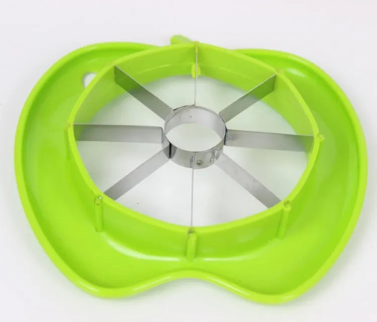 Stainless Steel Assist Apple Slicer Cutter Pear Fruit Divider Tool Apple Corer Divider Comfort Handle for Kitchen Fruit Peeler
