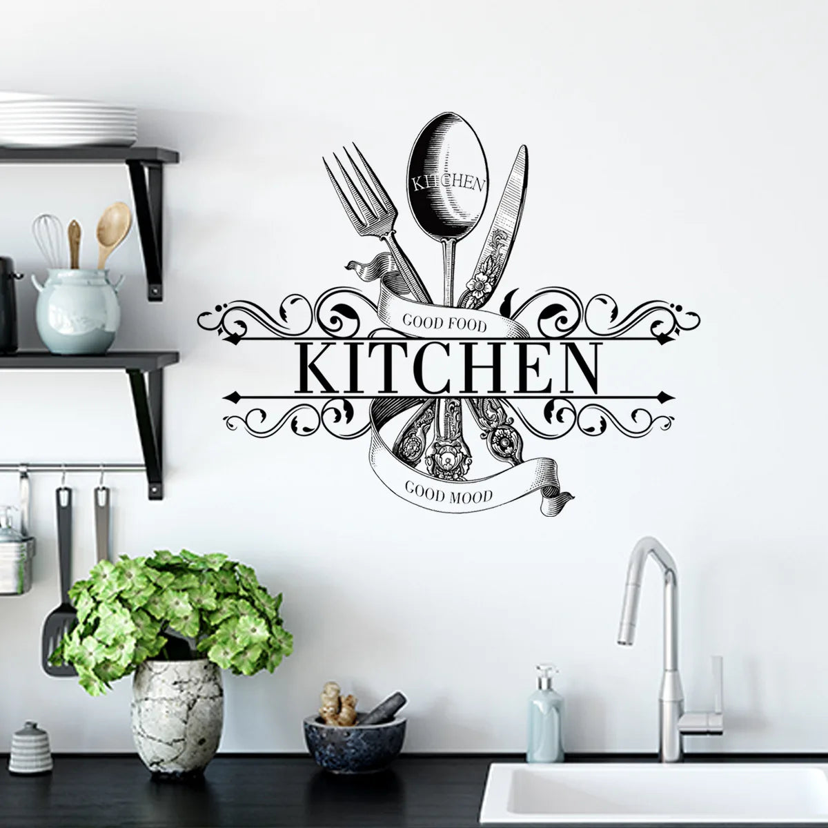 Decorative Vinyl Tile Kitchen Wall Stickers For Kitchen Decoration Adhesive Wallpaper Wall Decor Furniture Stickers Room Decor