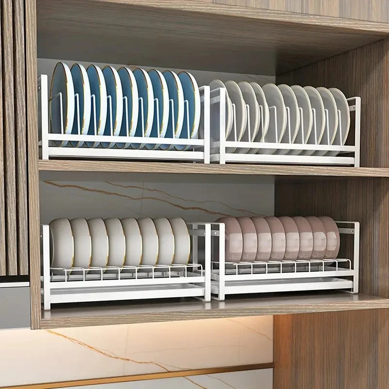 Countertop Large Capacity Dish Drying Rack, Household Single Layer Dish Storage Organizer, for Kitchen Counter, Cabinet Shelf