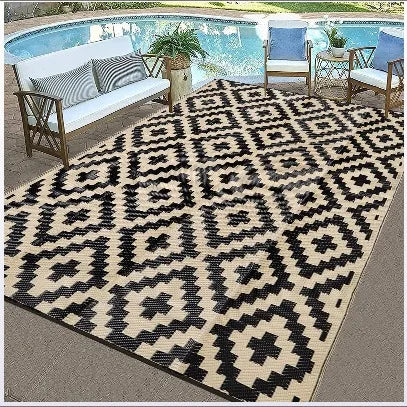 Home Garden Rug Living Room Decor Floor Carpet Indoor Outdoor Rugs Portable Camping Mat Washable Easy Clean with Zipper Bag Free