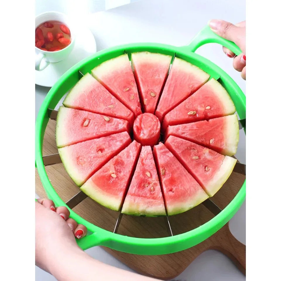 Manual Watermelon Slicers Cutter Stainless Steel Creative Labor-Saving Fruit Slicing Tool Large Fruit Dividers Kitchen Gadgets