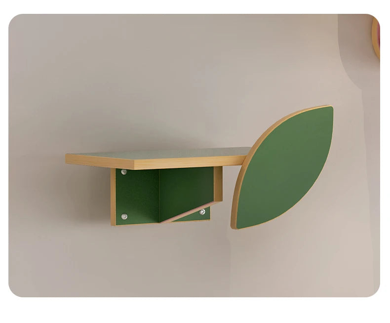 Woodiness Flower Cat Tree Wall Mounted Climbing Frame Grab The Platform Nest Mounted Solid Wood Cat Scratch Wall Pet Supplies