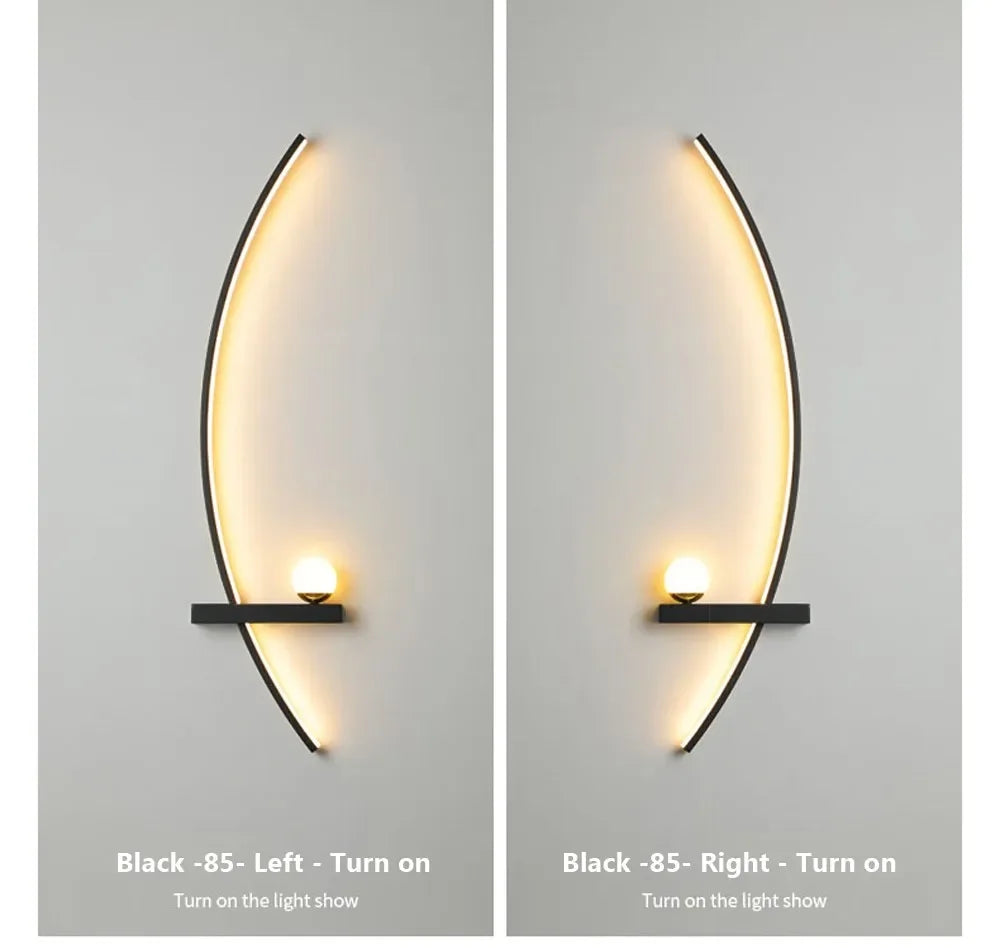 Wall Lamp LED Remote Control Home-Appliance Sconce For Living Room Bedroom Bedside Modern Indoor Decorative Lighting Luminaires
