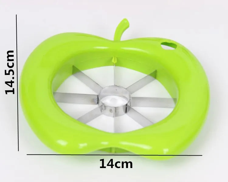 Stainless Steel Assist Apple Slicer Cutter Pear Fruit Divider Tool Apple Corer Divider Comfort Handle for Kitchen Fruit Peeler