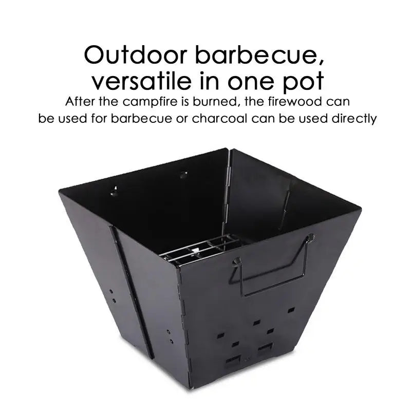 Wood Burning Fire Pits For Outside Heavy Duty Backyard Bonfire Pit Campfire Wood Burning Stove Fire Pits & Outdoor Fireplaces