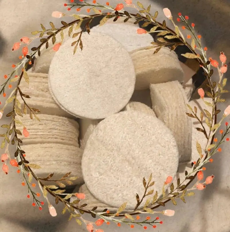 Natural Loofah Pads 5-pcs