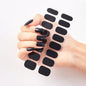 Semi Cured Gel Nail Wraps Full Cover Adhesive Manicure Decoration