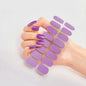 Semi Cured Gel Nail Wraps Full Cover Adhesive Manicure Decoration