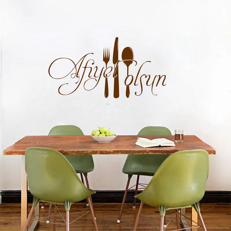 Turkish Wall Stickers ,Turkish muslim Kitchen Restaurant decoration wall stickers is2008