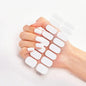 Semi Cured Gel Nail Wraps Full Cover Adhesive Manicure Decoration
