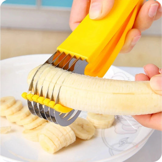 Banana Slicer Fruit Vegetable Sausage Slicer Sausage Chopper Fruit Cutter Cucumber Salad Cutter Food Processors Kitchen Cooking