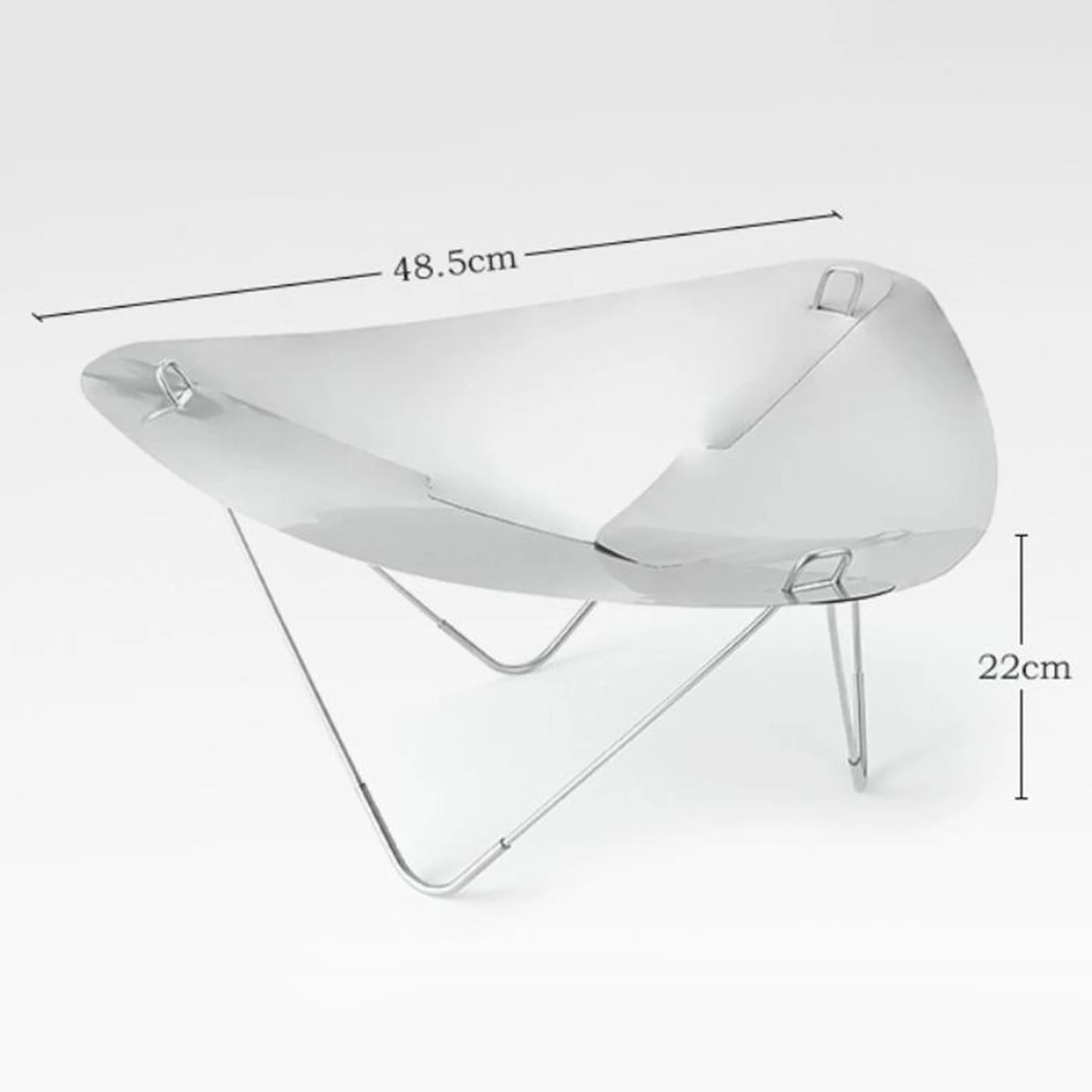 Camping Burning Fire Rack Portable Wood Burning Firepit Stainless Steel Detachable with Storage Bag for Garden Hiking Picnic BBQ