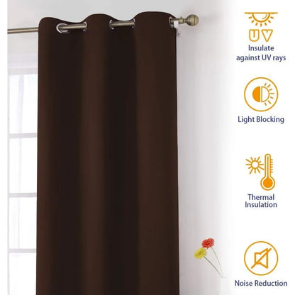 Aqua Blackout Curtains for Bedroom 52 X 84 Inch Length 2 Panels Set Room Darkening Bedroom Curtains