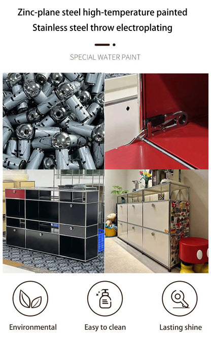 Storage Cabinet Metal Module, Coffee table, Modular Furniture, Stainless Steel Metal Board for Decoration in Living Room