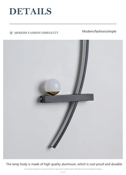 Wall Lamp LED Remote Control Home-Appliance Sconce For Living Room Bedroom Bedside Modern Indoor Decorative Lighting Luminaires