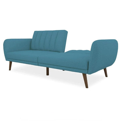 Living room sofa - Premium Upholstery and Wooden Legs - Light Blue  sofa