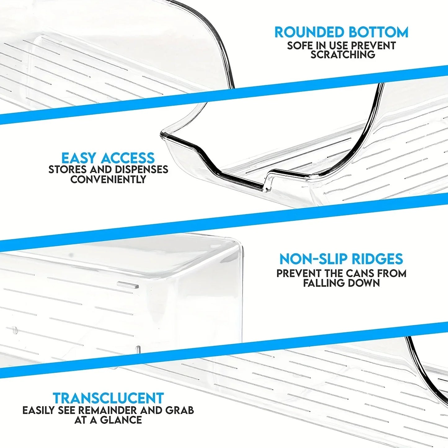 1/2pcs Kitchen Storage Cans, Soda Cans, Storage Cans, Refrigerator Freezer Organizers, Can Dispensers, Kitchen Accessories