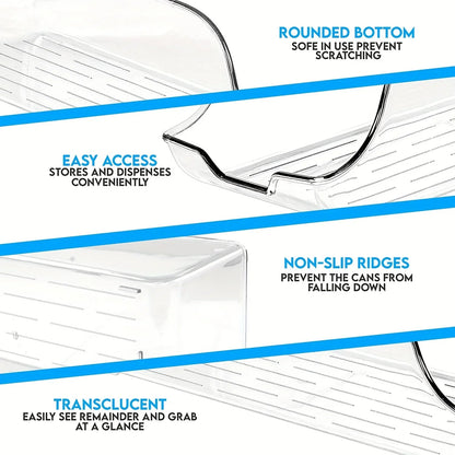 1/2pcs Kitchen Storage Cans, Soda Cans, Storage Cans, Refrigerator Freezer Organizers, Can Dispensers, Kitchen Accessories