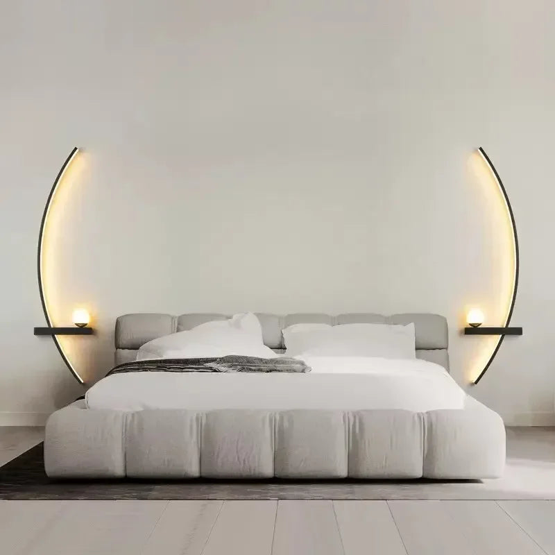 Wall Lamp LED Remote Control Home-Appliance Sconce For Living Room Bedroom Bedside Modern Indoor Decorative Lighting Luminaires