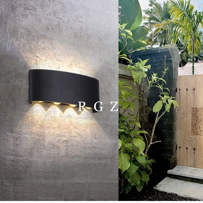 LED Wall Lamp Outdoor Waterproof IP65 Garden Lighting Aluminum AC86-265 Indoor Bedroom Living Room Stairs Wall Light