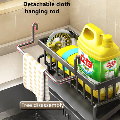 Kitchen Stainless Steel Sink Storage & Organization Rack Kitchen Spice Racks Household Items Shelf Acceesories For Accessories
