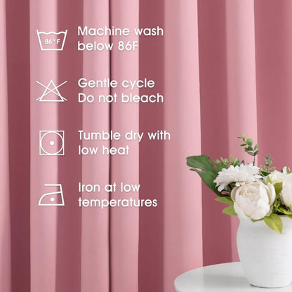 Aqua Blackout Curtains for Bedroom 52 X 84 Inch Length 2 Panels Set Room Darkening Bedroom Curtains