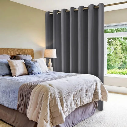 Aqua Blackout Curtains for Bedroom 52 X 84 Inch Length 2 Panels Set Room Darkening Bedroom Curtains