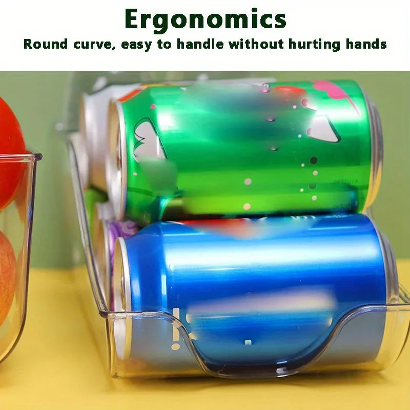 1/2pcs Kitchen Storage Cans, Soda Cans, Storage Cans, Refrigerator Freezer Organizers, Can Dispensers, Kitchen Accessories