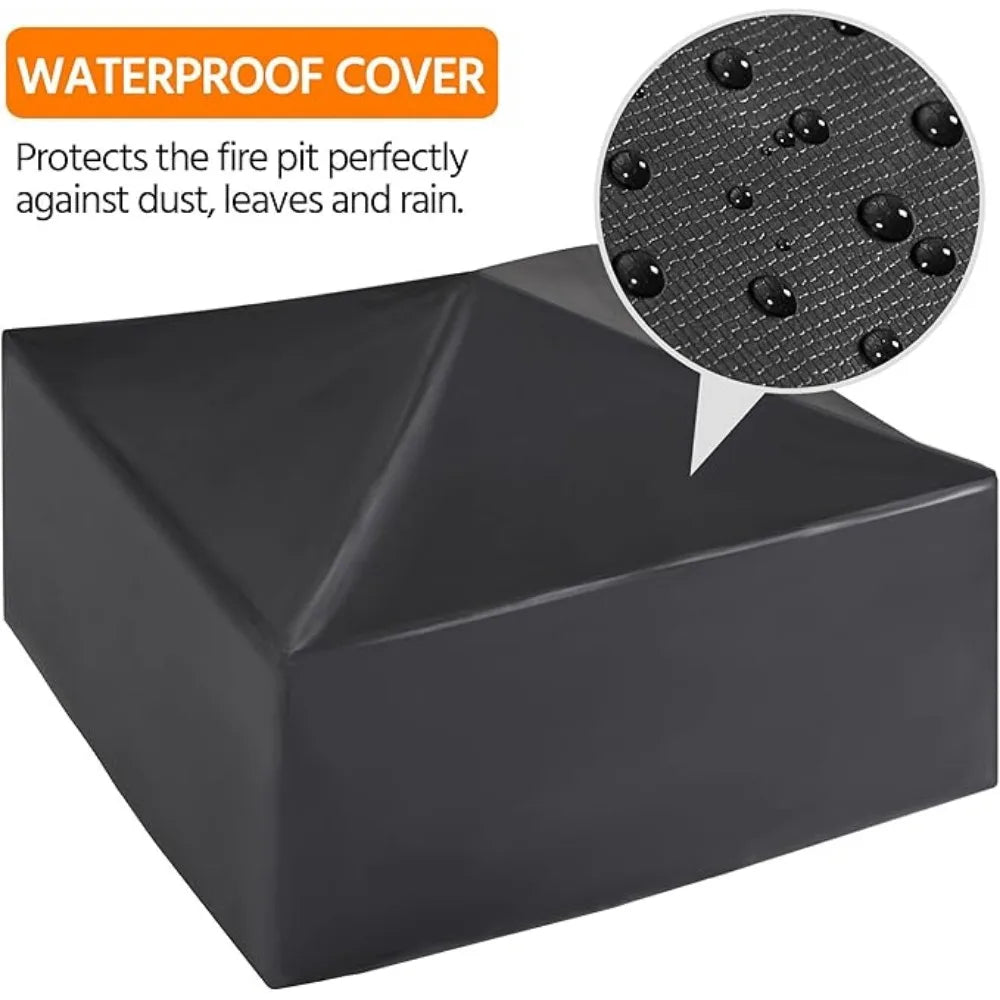 Fire Pits for Outside Outdoor Fire Pits for Bonfire Patio BBQ Camping Bronze Fireplace with Spark Screen,Fire Pits