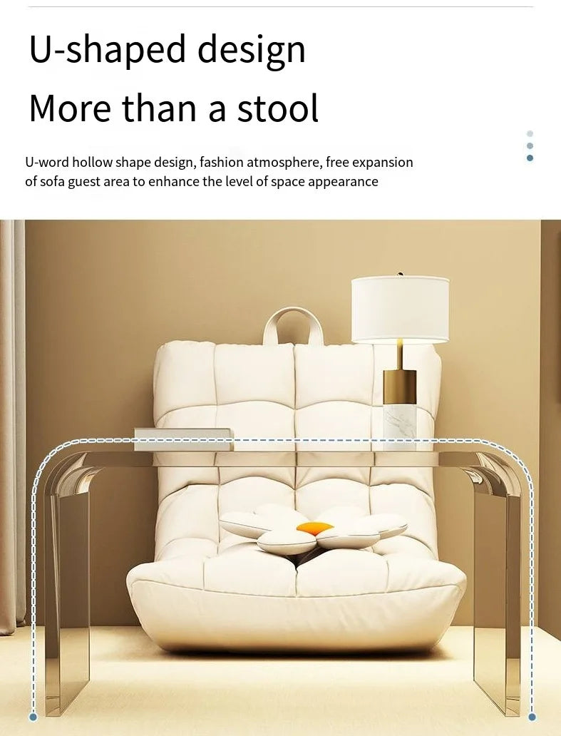 Transparent Acrylic Sofa Side Table Living Room Coffee Table Creative Floor Table With Magazine Rack Bedside Table For Bedroom
