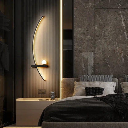 Wall Lamp LED Remote Control Home-Appliance Sconce For Living Room Bedroom Bedside Modern Indoor Decorative Lighting Luminaires