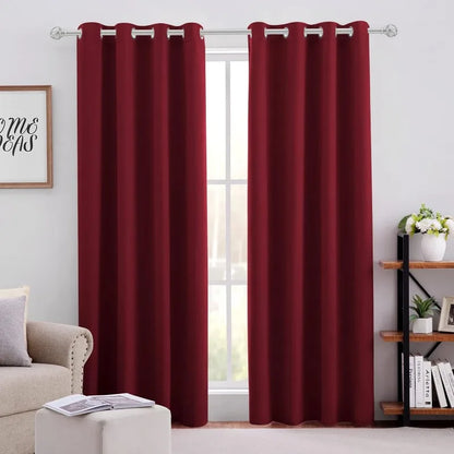 Aqua Blackout Curtains for Bedroom 52 X 84 Inch Length 2 Panels Set Room Darkening Bedroom Curtains