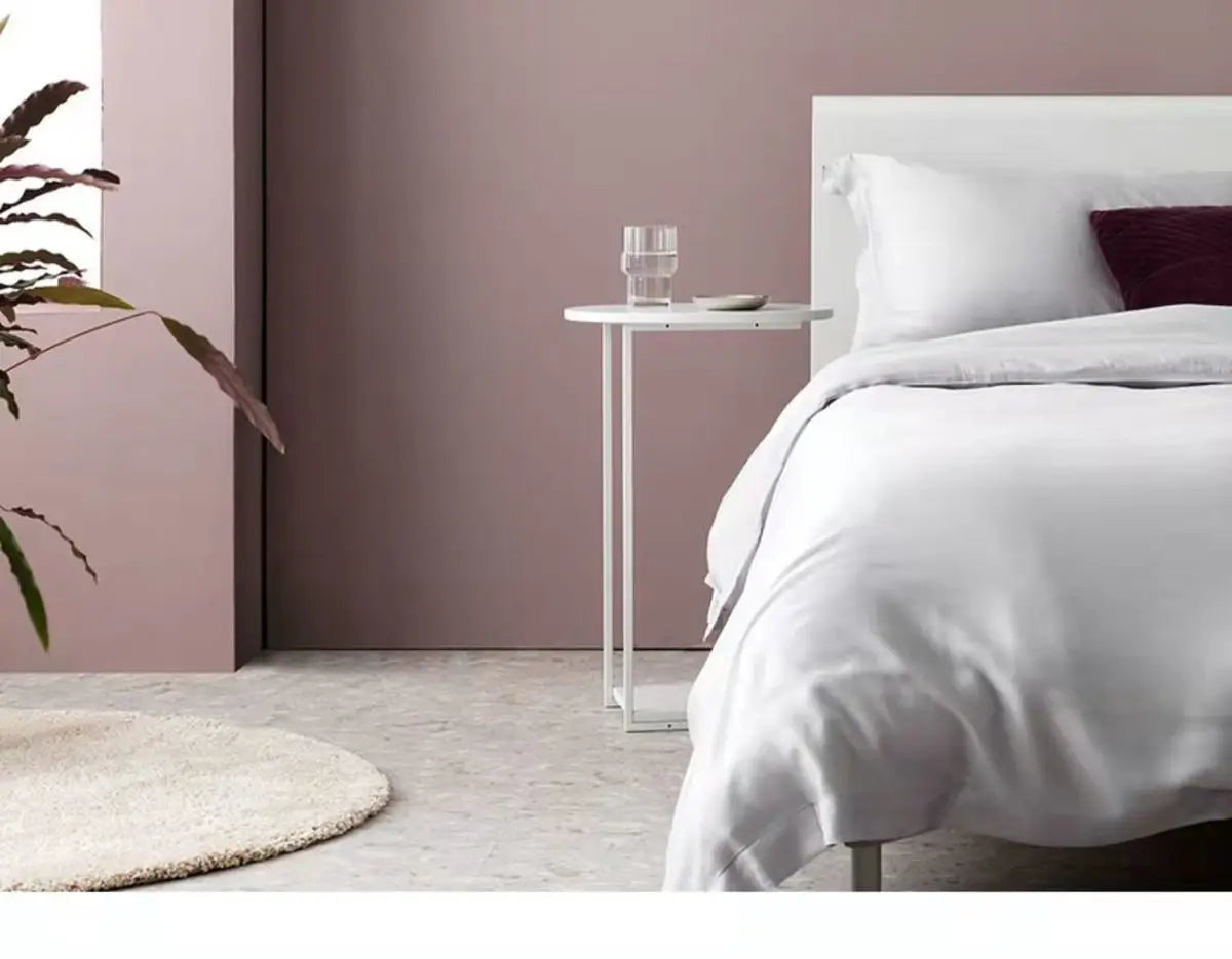 Modern Black Iron Bedside Table Living Room Tables Sofa Side Table Can Be Moved Light Luxury Balcony Coffee Tables Furniture