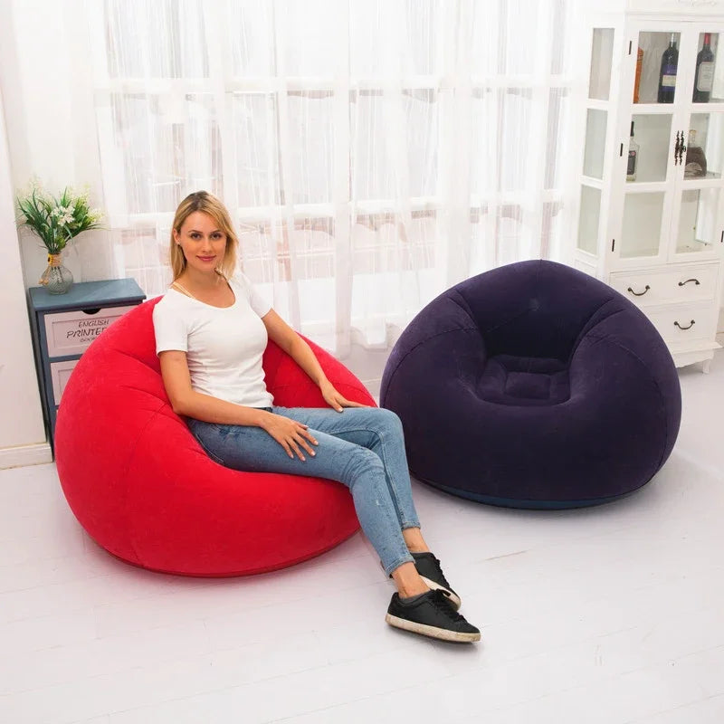 Large Lazy Inflatable Sofa Chairs PVC Lounger Seat Bean Bag Sofas Pouf Puff Couch Tatami Living Room Supply