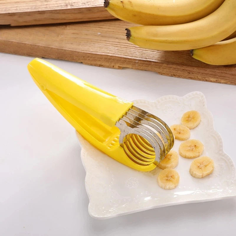 Banana Slicer Fruit Vegetable Sausage Slicer Sausage Chopper Fruit Cutter Cucumber Salad Cutter Food Processors Kitchen Cooking