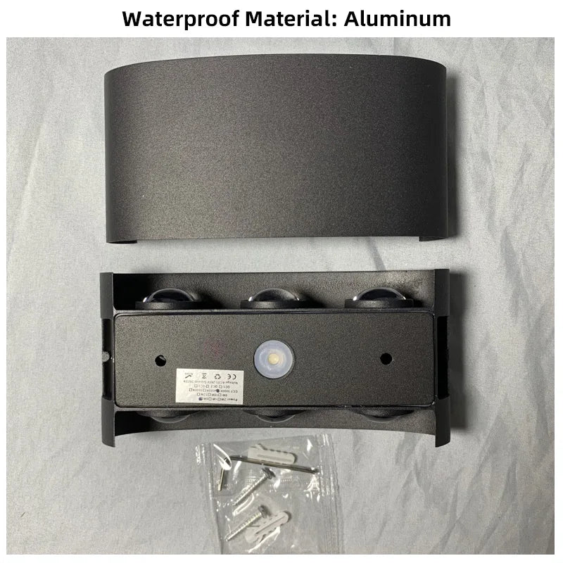 Up and Down LED Wall Lamp Waterproof IP65 Aluminium Interior Wall Light For Bedroom Living Room Corridor Indoor Outdoor Lighting