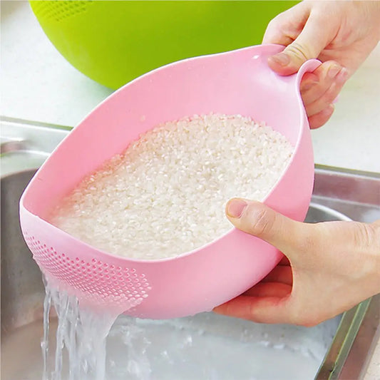 Rice Washing Filter Strainer Basket Colander Sieve Fruit Vegetable Bowl Drainer Cleaning Tools Home Kitchen Kit kitchen tools