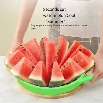 Manual Watermelon Slicers Cutter Stainless Steel Creative Labor-Saving Fruit Slicing Tool Large Fruit Dividers Kitchen Gadgets