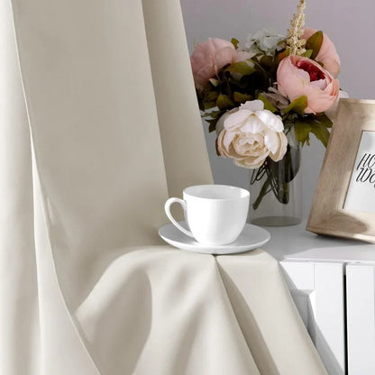 Aqua Blackout Curtains for Bedroom 52 X 84 Inch Length 2 Panels Set Room Darkening Bedroom Curtains