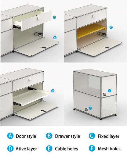 Storage Cabinet Metal Module, Coffee table, Modular Furniture, Stainless Steel Metal Board for Decoration in Living Room