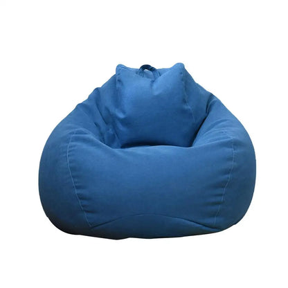 Large Small Lazy Sofas Cover Chairs without Filler Linen Cloth Lounger Seat Bean Bag Pouf Puff Couch Tatami Living Room Beanbags