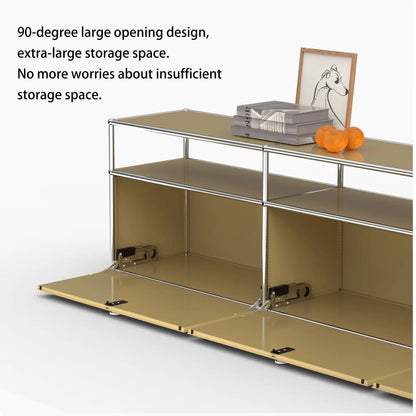 Storage Cabinet Metal Module, Coffee table, Modular Furniture, Stainless Steel Metal Board for Decoration in Living Room