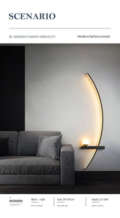 Wall Lamp LED Remote Control Home-Appliance Sconce For Living Room Bedroom Bedside Modern Indoor Decorative Lighting Luminaires