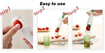 Tomato Slicer Cutter Grape Tools Cherry Fruit Salad Splitter Artifact for Toddlers Small Kitchen Accessories Cut Gadget for Baby