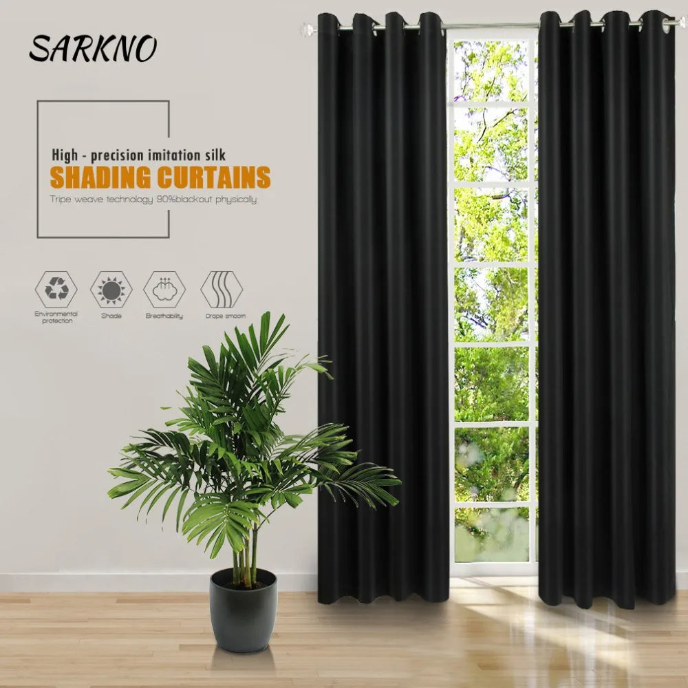 Modern Curtains Screen for Living Room High Shading Curtain 90% for Blackout Bedroom Curtain Thick Blinds Drapes Door Bathroom