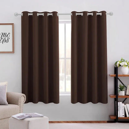 Aqua Blackout Curtains for Bedroom 52 X 84 Inch Length 2 Panels Set Room Darkening Bedroom Curtains